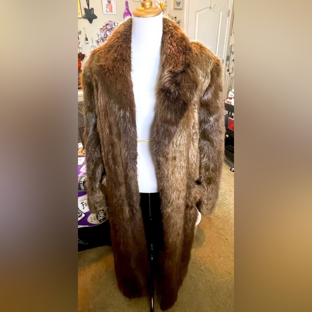 Floor Length Real Fur Coat